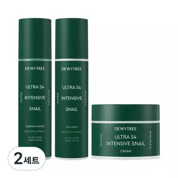 DEWYTREE Ultra S4 Intensive Snail Cream 80ml + Water 150ml + Emulsion 150ml Set, 2 sets