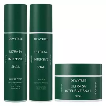 DEWYTREE Ultra S4 Intensive Snail Cream 80ml + Water 150ml + Emulsion 150ml Set