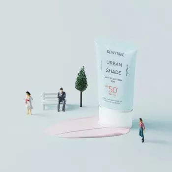 DEWYTREE Urban Shade Anti-Pollution Sun 50мл + 50мл двойной набор, корейская косметика, Kbeauty, пробник