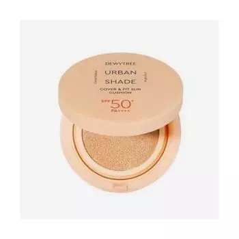 Dewytree Urban Shade Cover&Fit Fadeffree Tone-up Sun Cushion 14g SPF50+PA++++, 1 piece