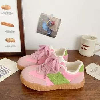 Dexun casual board shoes women s breathable 2025 new summer and autumn ins Korean version flat-bottomed sports student white shoes 35