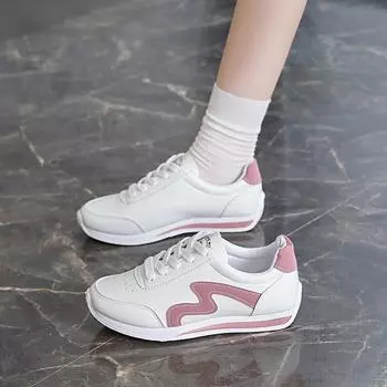 Dexun Forrest Gump Shoes Women s 2024 Winter Flat Bottom Leisure Sports Little White Shoes Soft Bottom Lightweight Running Shoes Student Single Shoes 35 синий