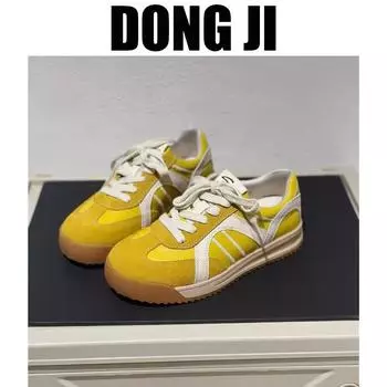 Dexun shoes women s spring 2025 new student campus versatile flat baseplate shoes soft sole casual sports shoes women 35 жёлтый