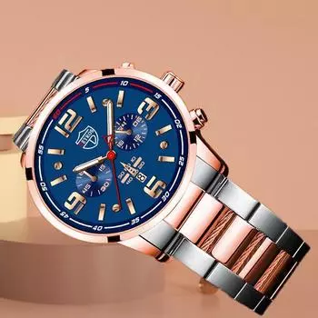 DEYROS Новые роскошные мужские часы, модные деловые мужские часы с календарем, кварцевые часы, мужские часы с ремешком из нержавеющей стали, лучший мужской подарок
