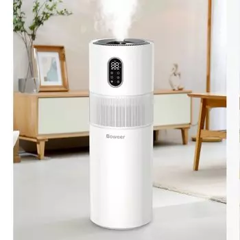 Дезинфекция Очистка воздуха Boweer Large 13L Большой коммерческий и домашний ультразвуковой источник воды от Maifan Stone Intelligent Constant to Humidity 3