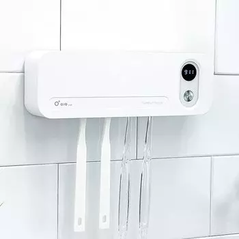 Дезинфицируйте и вашу зубную щетку и Сделайте вашу раковину в ванной комнате УФ-дезинфектором и сушилкой День День Подарок SHOKAI быстросохнущая бритва! умный! i-зуб/зубная щетка белый