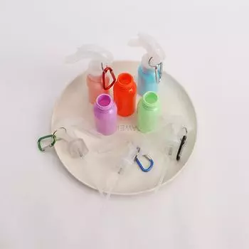 Дезинфицирующее средство для рук, спрей-флакон с брелоком, распылитель для духов, многоразовые флаконы, триггерные спрей-флаконы персиковый