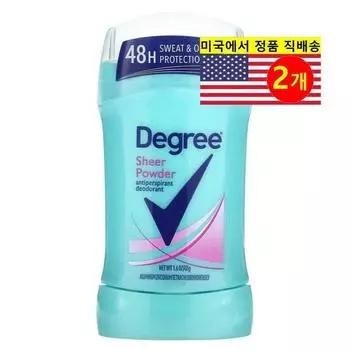 Дезодорант-антиперспирант Degree Sheer Powder, 45 г, 2 шт.
