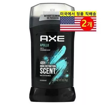 Дезодорант AX Apollo с ароматом шалфея и кедра, 2 шт., 85 г