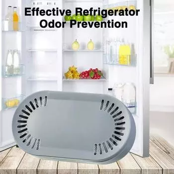 Дезодорант для холодильника, долговечная свежесть, компактный эффективный дезодоратор с активированным углем для холодильника для дома белый