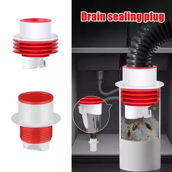 Дезодорант для канализации, сливной сердечник для кухни, фильтр для слива, препятствующий возникновению запаха, заглушка для предотвращения обратного потока, заглушка для герметизации 45-73MM
