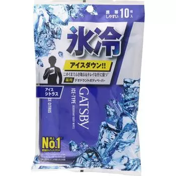 Дезодорант для тела Gatsby Ice Paper Ice Citrus, 10 листов