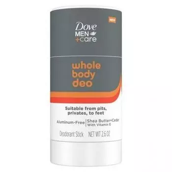 Дезодорант Dove Men +Care Body Stick для мужчин с маслом ши и кедровым деревом, 2,6 унции, 1 упаковка
