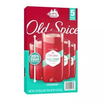 Дезодорант Old Spice High Endurance Pure Sports, 85 г, 5 шт.