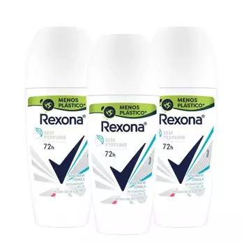 Дезодорант Rexona для подмышек и голени, парфюмированный, без запаха, 50 мл, набор из 3 предметов, шариковый, для женщин