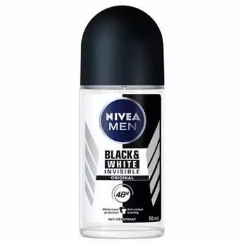 Дезодорант шариковый мужской Black & White Invisible Nivea 0000042299806 (50 мл)