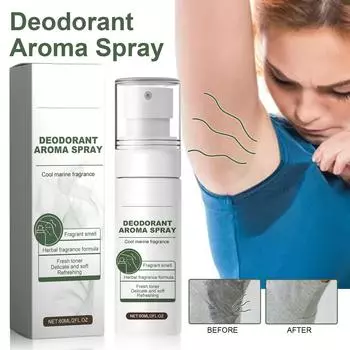 Дезодорант-спрей-антиперспирант, 60 мл Дезодорант-антиперспирант от гипергидроза, мужской и женский дезодорант-спрей-антиперспирант, «Избегай смущения» белый