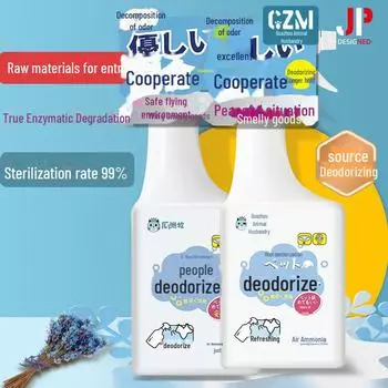 Дезодорант-спрей для домашних животных: Разложение ферментов для наполнителя для кошачьего туалета в помещении и контроля запаха мочи Original