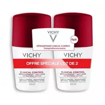 Дезодорант Vichy Roll On 96H 50 мл x 2, 2 шт.