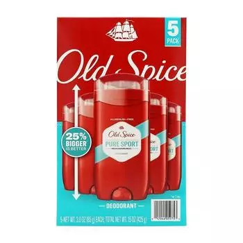 Дезодорант высокой стойкости Pure Sport, упаковка из 5 шт.