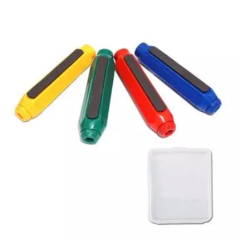 DFsucces Chalk Chalk Case with Chalk Keeps your hands Chalk does not easily For Conference Pack of 4 Holder, Magnet, Extender, clean, break, Schools,