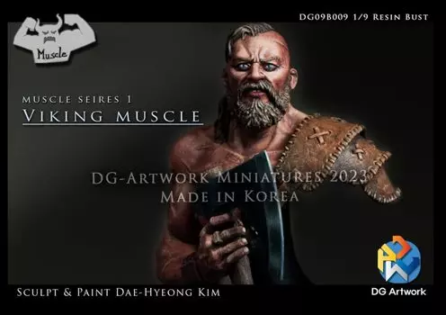 DG Artwork Muscle Series 1 Viking Muscle неокрашенный набор для сборки из смолы DG09B009 1/9 (Модель груди)