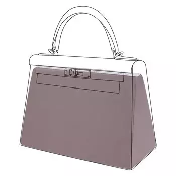 DGAZ Bag Bag Prevents Bag Подушка совместима с Kelly Bags Подушка, Shaper, Shape, Shaper, Shaper, Kelly, mini/25/28/32/35/40 (Конжак фиолетовый, Kelly35)