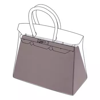 DGAZ Bag Pillow Bag Shaver Предотвращает деформацию Bag Shaper Подушка Shaper Подходит для сумок Birkin 25/30/35/40 (Конжак фиолетовый, BK30)