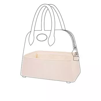 DGAZ Сумка Внутренняя сумка Внутренняя сумка Роскошный шелковый атлас Bolide для сумок-шопперов Bolide 21/25/27/31/35Bags (Кле, Болид31)