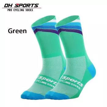 DH SPORTS Professional Новые велосипедные носки Беговые носки Athletic Champion Мужские спринтерские чулочно-носочные изделия Loafer Полосатые женские с амортизацией one size