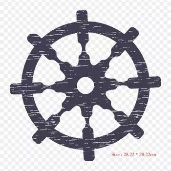 Дхармачакра, термопереносная печать, виниловые нашивки, наклейки для одежды, аппликации «сделай сам», моющиеся нашивки