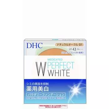DHC Medicated PW Powder Foundation Refill [SPF43/PA+++] Natural Ocher 01