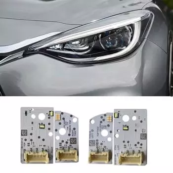 ДХО Лев. и Амп.; Светодиодные платы указателей поворота для Infiniti Q30 Qx30 2017-2019 со светодиодной фарой
