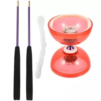 Diabolo S Jugglingdiabolos Sticks Игры Кемпинг Кристалл Фитнес Трюк Полет Игрушка для начинающих Йо-йо Китайский подшипник