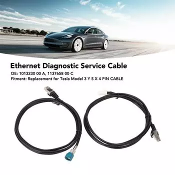 Диагностический сервисный кабель Ethernet 1137658 00 C Чувствительная замена для Tesla Model 3 YSX 4-контактный кабель