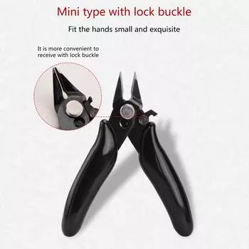 Диагональные плоскогубцы Мини-резаки для проводов 3,5-дюймовые диагональные кусачки Провода Изолирующая резиновая ручка Модель плоскогубцы