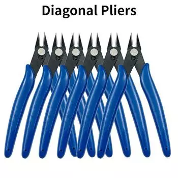 Диагональные плоскогубцы, плоскогубцы из углеродистой стали, кусачки для электрических проводов, кабелей, режущие боковые ножницы, плоскогубцы, щипцы, ручные инструменты 1pcs