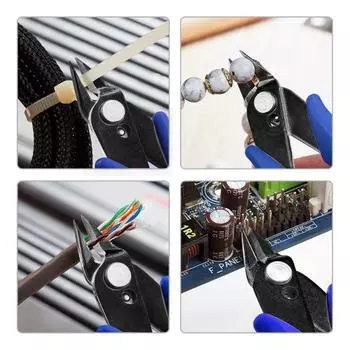 Diagonal Pliers Carbon Steel Pliers Electrical Wire Cable Cutters Cutting Side Snips Flush Pliers Nipper Electrician Hand Tools