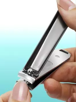 Diagonal stainless steel nail clipper with flat mouth nail clippers, nail clippers, and foot clippers