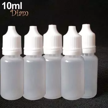 Diahy 5 шт. 5-100 мл пустые пластиковые сжимаемые флаконы-капельницы контейнеры для глазной жидкости аксессуары 5ml