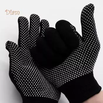 Диаметр 12 пар нейлоновых износостойких дышащих защитных кухонных перчаток для защиты труда синий