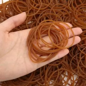 Диаметр 19 мм-125 мм Коричневые высокоэластичные резиновые ленты Поставки растягивающиеся уплотнительные кольца 50Pcs