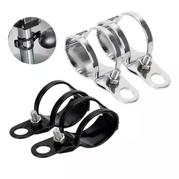 Диаметр 27-31 мм. Крепление передней вилки для мотоцикла, кронштейн для указателей поворота, держатель лампы, аксессуары для Chopper Cruiser Cafe Racer чёрный