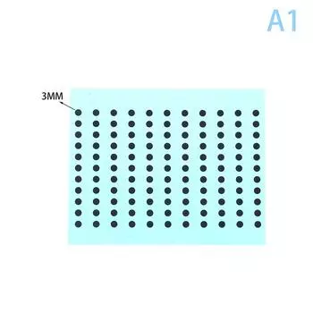 Диаметр 3/4/5/6 мм 4 размера черные проводящие резиновые накладки комплект для ремонта клавиатуры для ИК-пульта дистанционного управления проводящие резиновые кнопки diameter-3mm