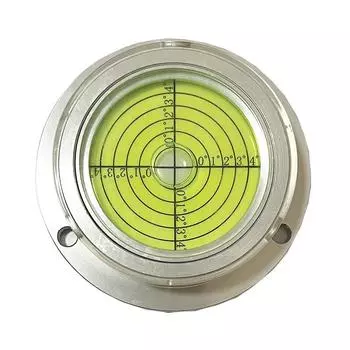 Диаметр 90 мм, круглый, универсальный, спиртовой уровень, пузырьковый шарик, блистер с крышкой для крановой строительной техники, светящийся, опционально