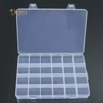 Diamin Box Case Ювелирные изделия Контейнер для хранения бисера Ремесленный органайзер