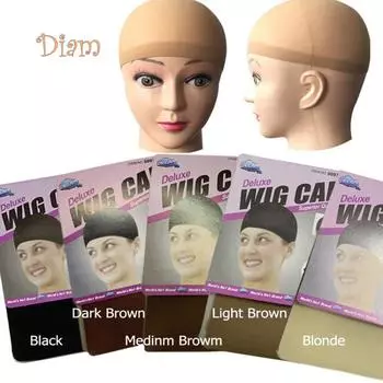 DIAMO 2 шт. женские чулки стиль эластичный парик сетка для волос эластичная сетка-лайнер снуд Medium Brown