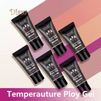 Diamo Температура Изменение цвета УФ-строительный гель для наращивания ногтей Желеобразный лак 3#