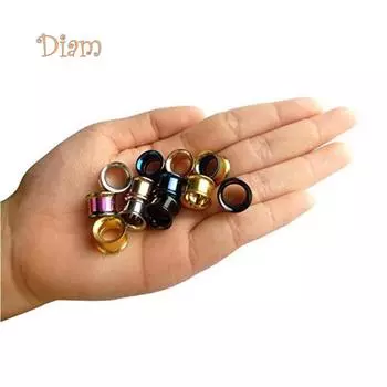 Diamo туннельный расширитель из нержавеющей стали носилки ушные пробки ювелирные изделия для пирсинга 8mm золотистый