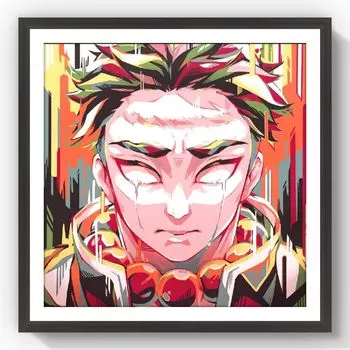 Diamond Art Anime Kit 40x40cm Diamond Painting Round Beads Full Paste Type Bead Art Adults Children Stylish DIY Handmade Painting Craft Kit Artwork